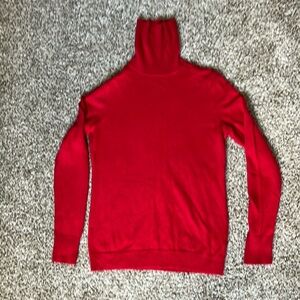 Talbots red cashmere jumper M